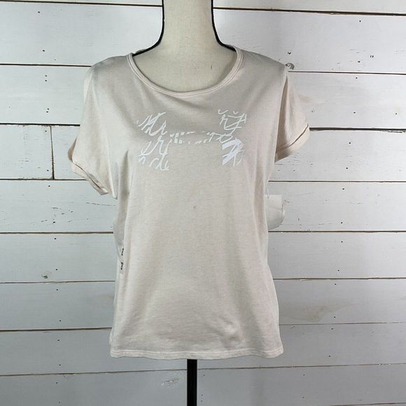 New Under Armour Logo TShirt Women's Shirt Activewear Desert Rose Pink Medium - Picture 1 of 8